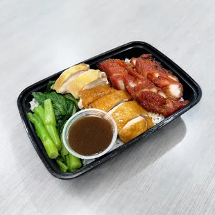 Char Siu/Shoyu Chicken Plate (Large)