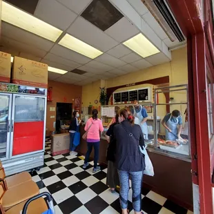 The line to get into the shop..........