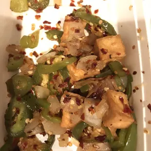 Salt and pepper tofu?