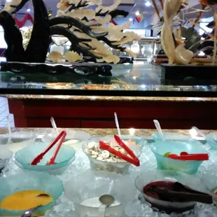 a variety of food items