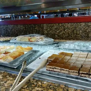 a variety of desserts