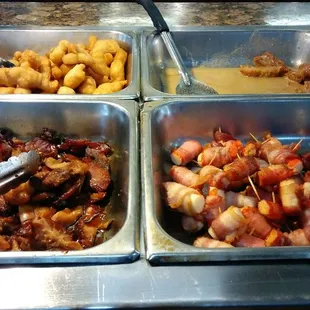 a variety of food items