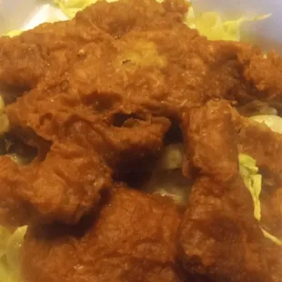 Salt n pepper spare ribs was dark and unpleasant could not eat it