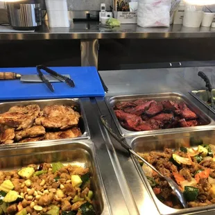 teriyaki ck。 bbq poke。kungpao ck。black pepper ck