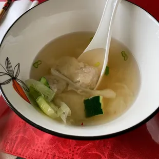 This is just half of the Wonton Soup, can't eat it  all in one sitting,....
