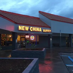 the front of the restaurant