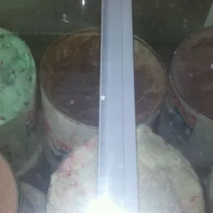 Ice cream bar several different flavors to choose from 6 day I visited with my friend