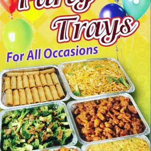 Party Trays Are Available, Call For Details!