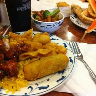 Saturday night buffet plate