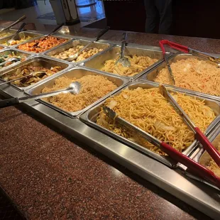 One of the buffet islands.