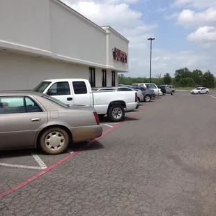 cars parked in a parking lot