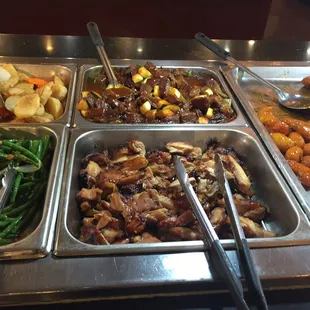 a variety of food items