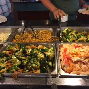 a variety of food items