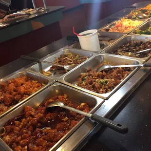 a variety of food items