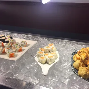 interior, sushi and sashimi