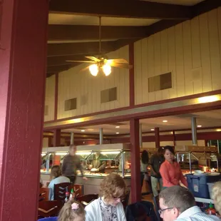 people eating in a restaurant