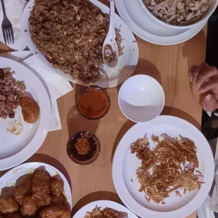 A mixture of everything all delicious