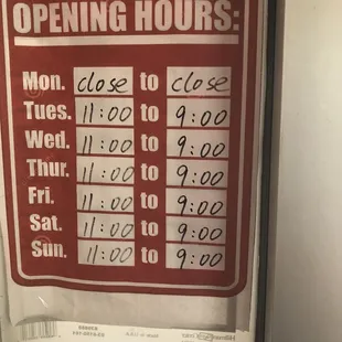 Hours