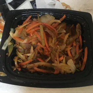 This is what I was given as Mongolian beef