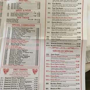 Updated menu June 2021