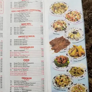 the menu