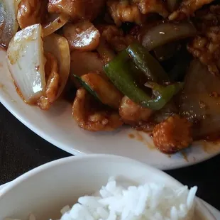 Spicy Szechuan Chicken - fresh off the stove; satisfyingly nose-dripping