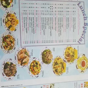 Menu pics