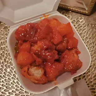 Sweet and sour chicken