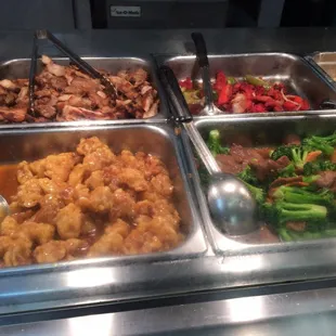 Broccoli Beef, Teriyaki Chicken, Orange Chicken