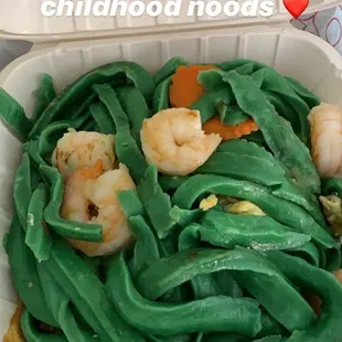 Shrimp Green Barley Noodles (AMAZING price)