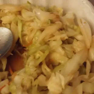 This is the Moo Shu cabbage dish...I think they had some that was going off