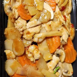 Szechuan chicken, no onions or green peppers