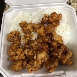 Honey orange chicken
