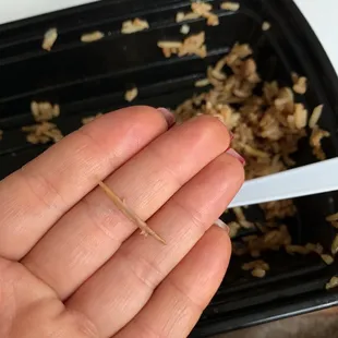 Bone in chicken fried rice