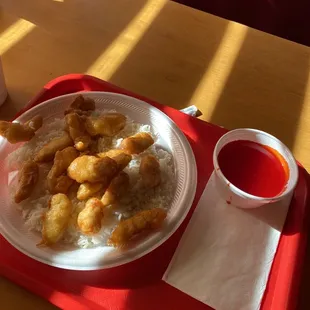 Sweet and Sour Chicken no vegetables