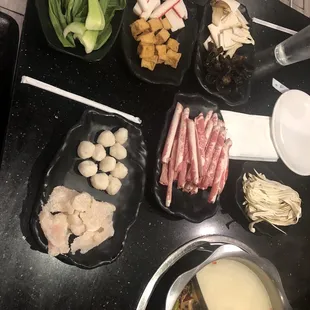 sushi and sashimi, food