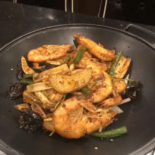Dry pot prawn