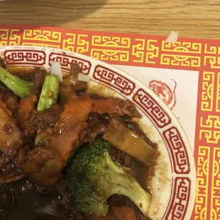 A peace of lamp that it was above our table!!!! Crazy don't go to this place please