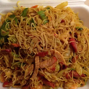 singapore rice noodles, not bad