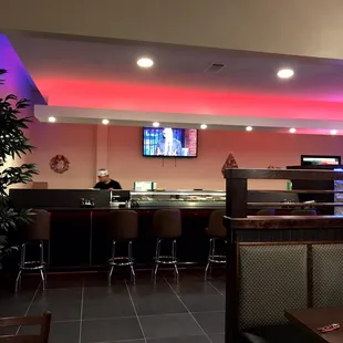 the interior of a restaurant
