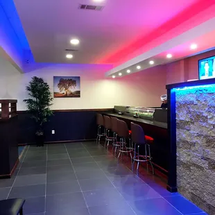 sushi and sashimi, interior