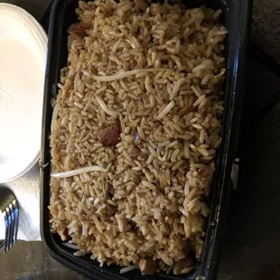 BBQ Pork Fried Rice - yummy!