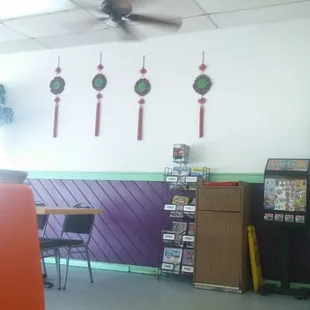 the inside of a restaurant