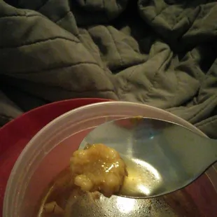 1 piece of corn in the soup, so skimpy on ingredients for top dollar
