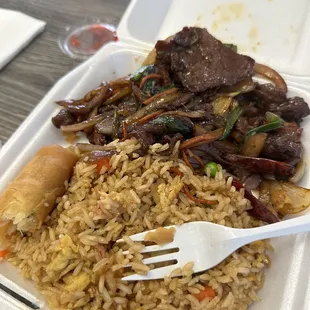 L10. Mongolian Beef Lunch Special