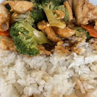 Chicken and broccoli