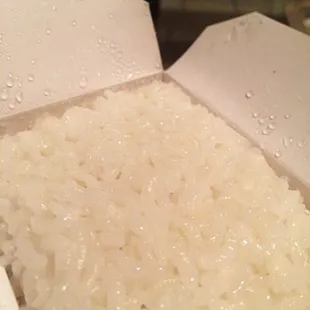 The rice was too mushy.