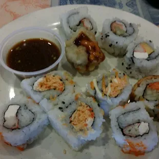 sushi, sushi and sashimi, food, sashimi