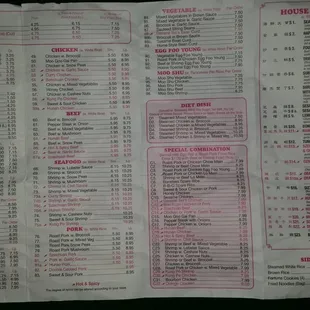 Full Menu