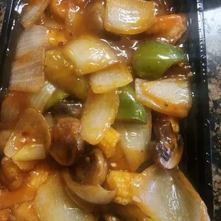 It's supposed to be Szechuan shrimp